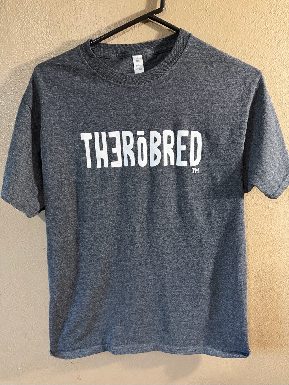 Mens Heather Gray Logo T‑Shirt